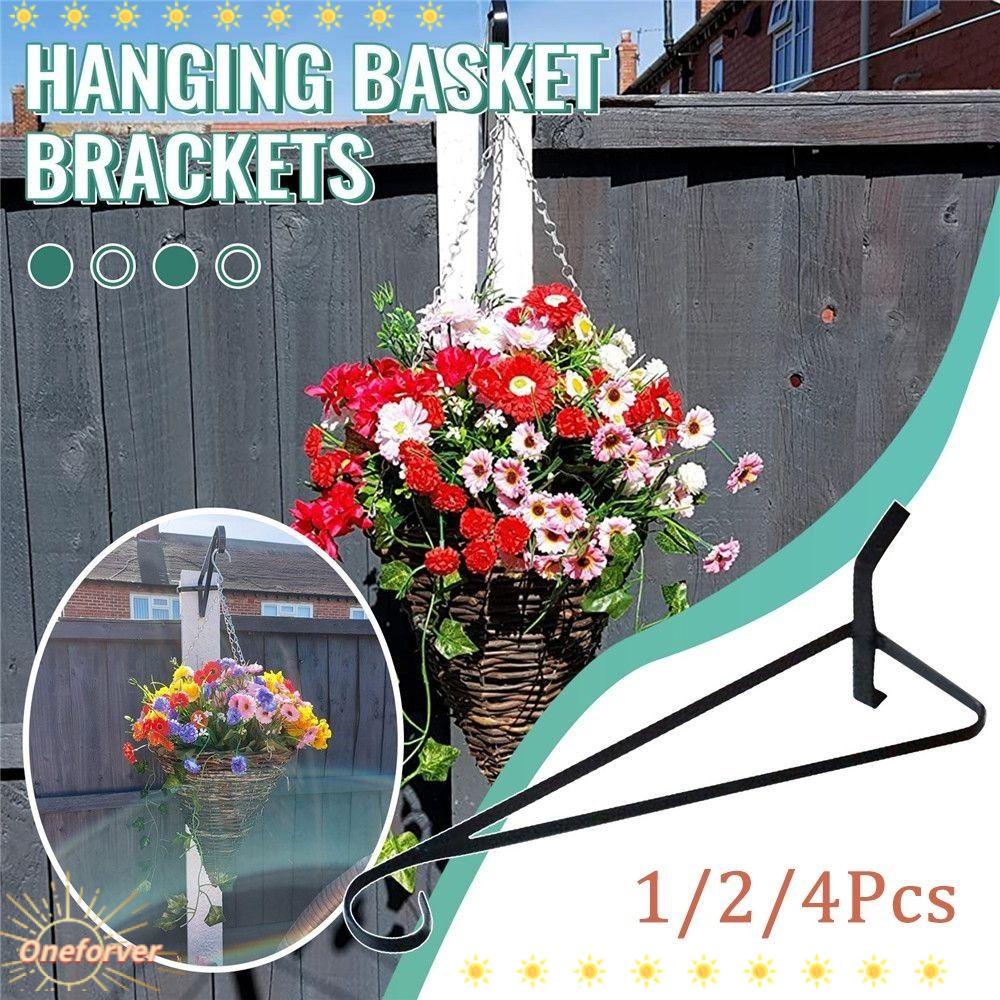 Bộ 1 / 2 / 4 Móc Treo Chậu Hoa Gắn Hàng Rào Bê Tông