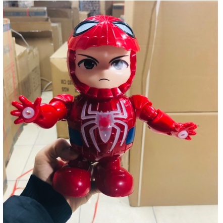 Đồ chơi Robot người sắt Iron man, người nhện, Hulk nhảy múa vui nhộn