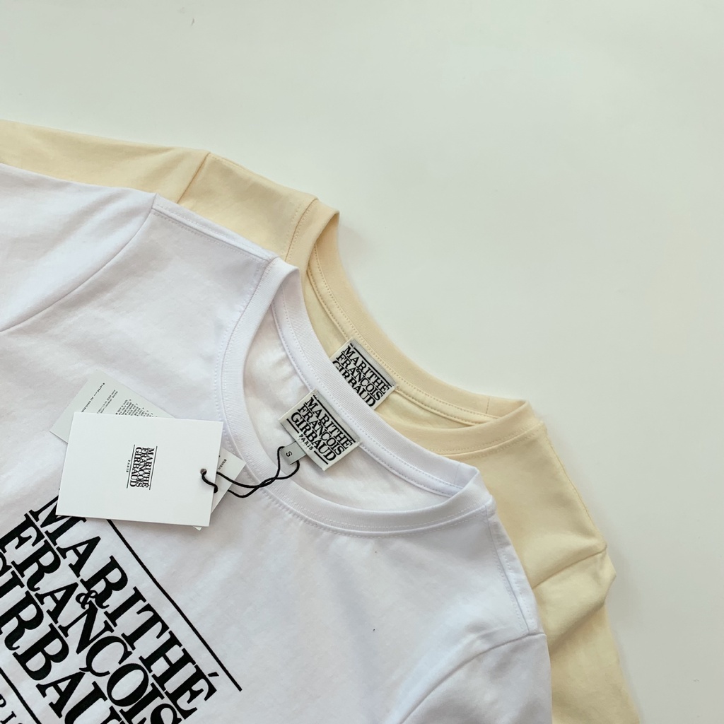 Áo Thun Tay Ngắn In Hình Marithe Niche jennie Thời Trang Mùa Hè 2023 Phong Cách Hàn Quốc Cho Nữ