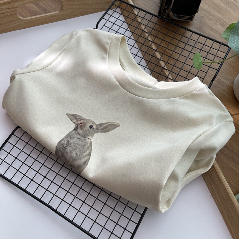 Áo Thun Tay Ngắn Cổ Tròn In Hình Thời Trang Mùa Hè Mới Cho Nữ