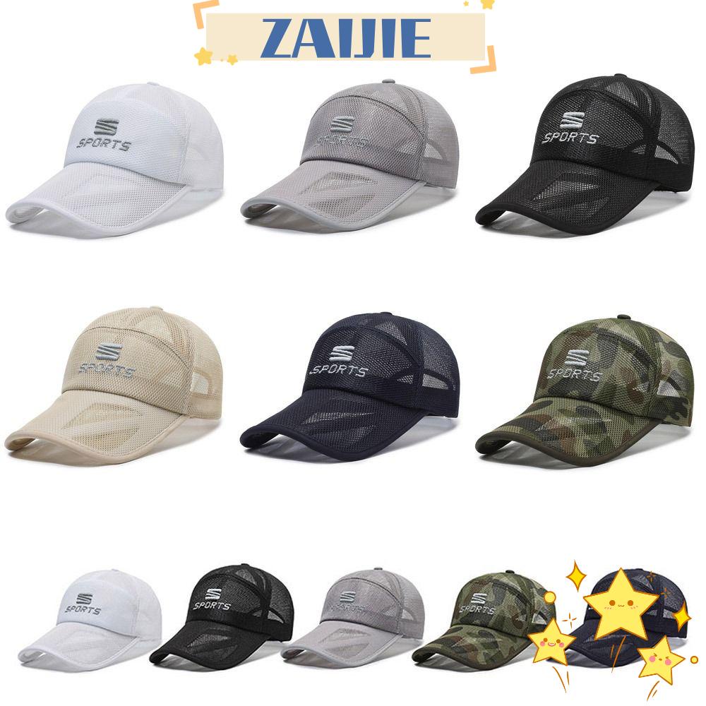 Mũ Lưỡi Trai ZAIJIE24 Phối Lưới Thoáng Khí Nhanh Khô