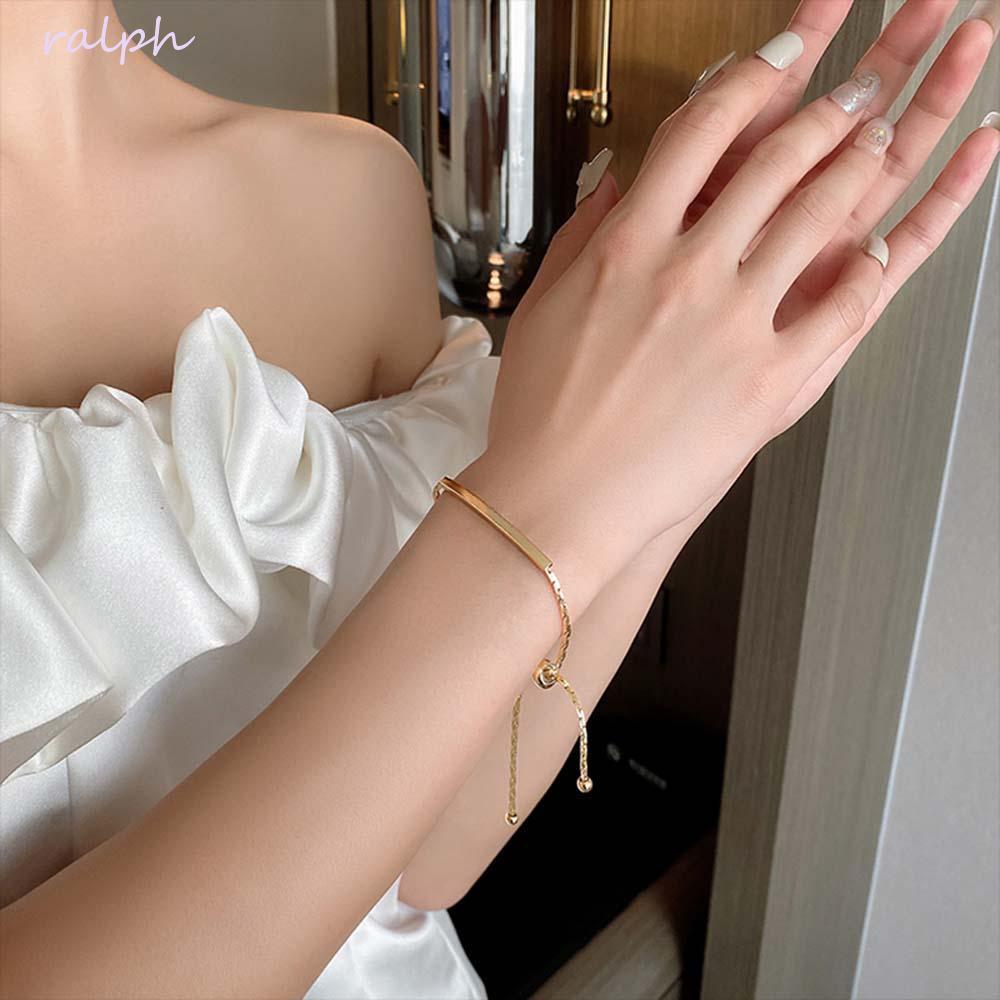 Vòng Tay Dạng Kéo Phong Cách Hàn Quốc Thanh Lịch Có Thể Điều Chỉnh