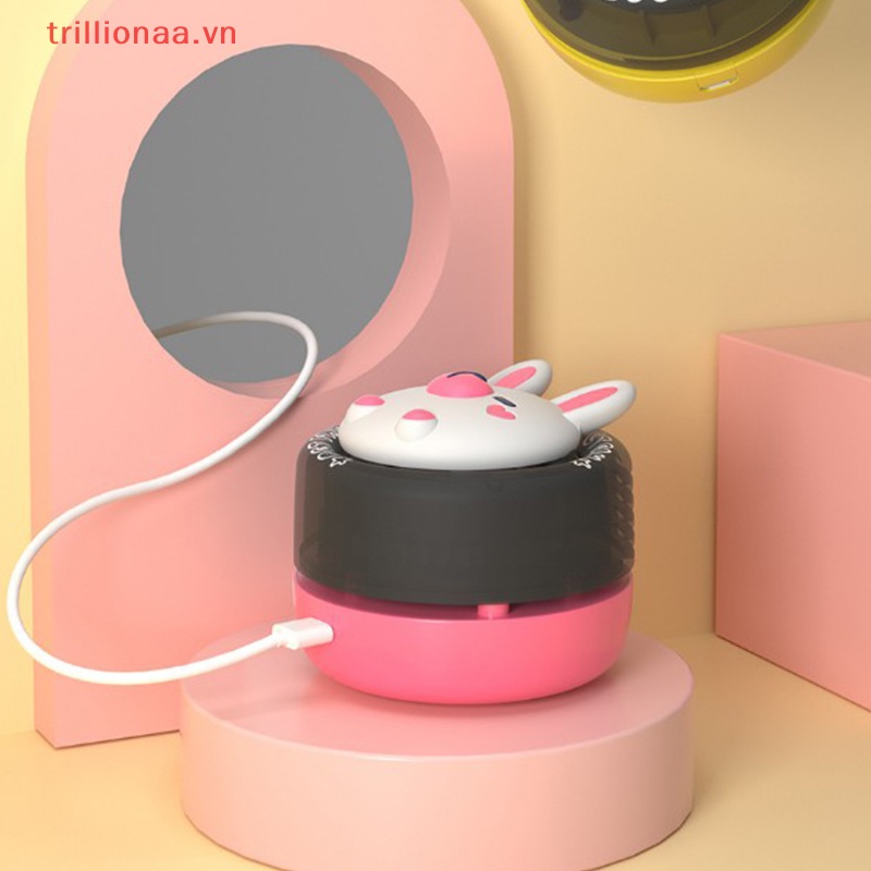 Quạt Sạc Mini Cầm Tay Hình Thú Cưng Hoạt Hình Dễ Thương Cho Trẻ Em