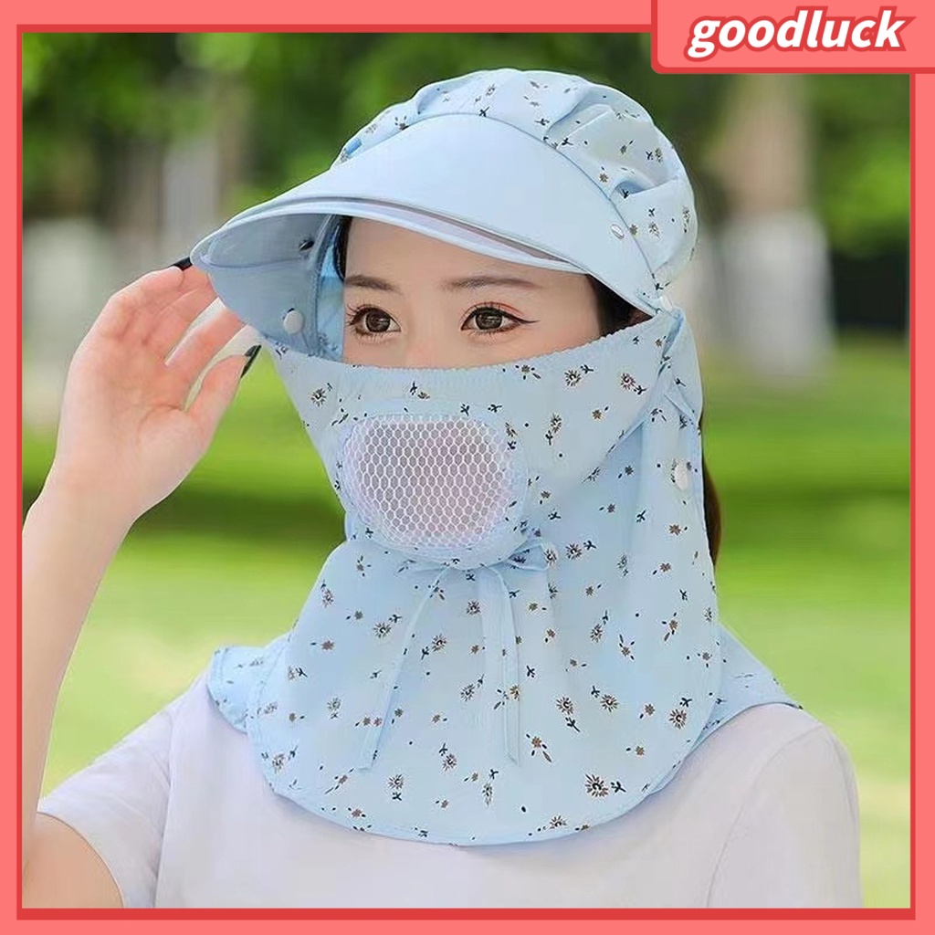 Mũ Tai Bèo Chống Nắng Cột Dây Thoáng Khí In Họa Tiết Hoa Có Thể Tháo Rời