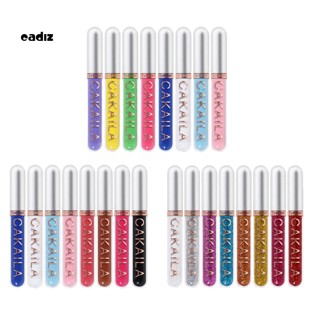 Set 8 Bút Kẻ Mắt Dạng Lỏng 2.5ML Chống Nước Đa Năng Tiện Dụng