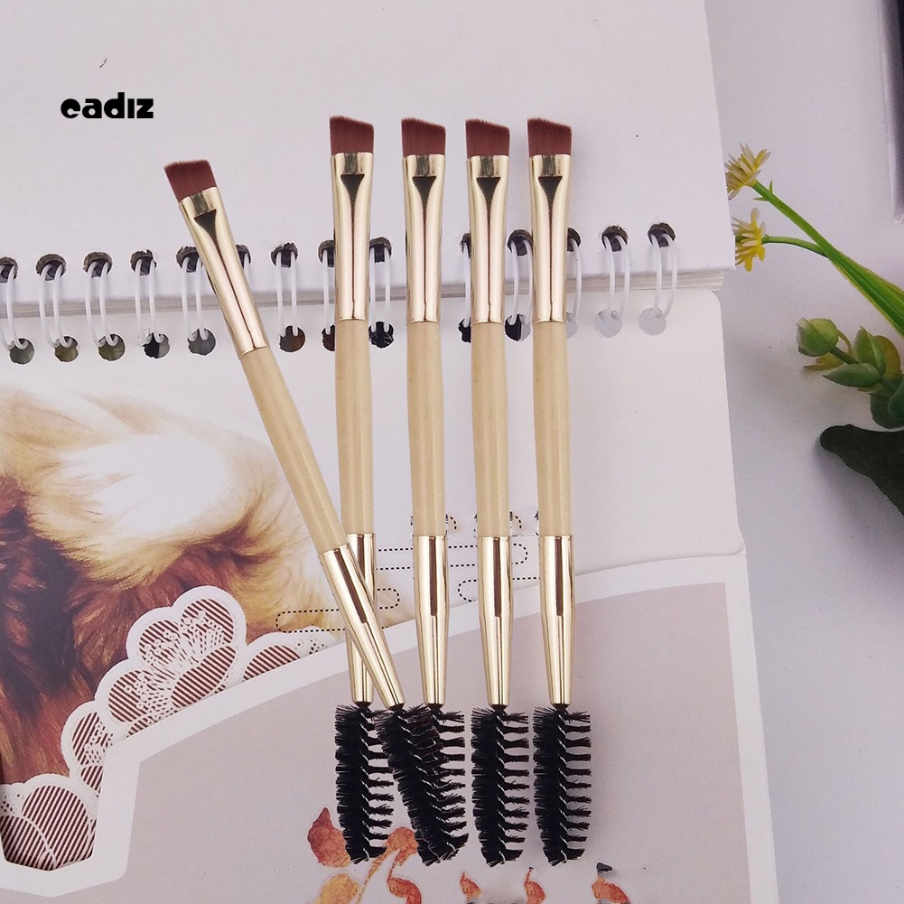 Cọ Tô Son Môi Và Lông Mày Hai Đầu Tay Cầm Bằng Tre