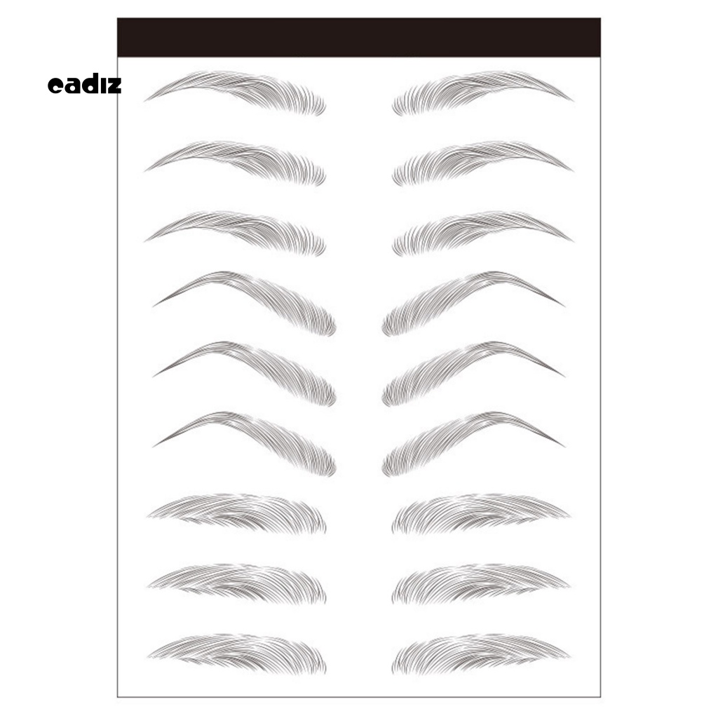 1 Tờ Miếng Dán Lông Mày Tạo Hiệu Ứng 3D Bán Vĩnh Viễn Kháng Nước Cho Nữ