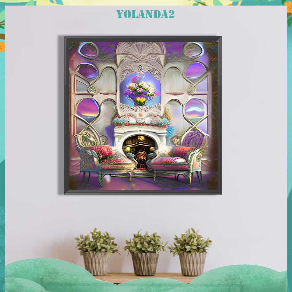 Tranh Đính Đá Kim Cương Toàn Bộ 5D DIY Hình Vẽ Trừu Tượng Trang Trí Nhà Cửa