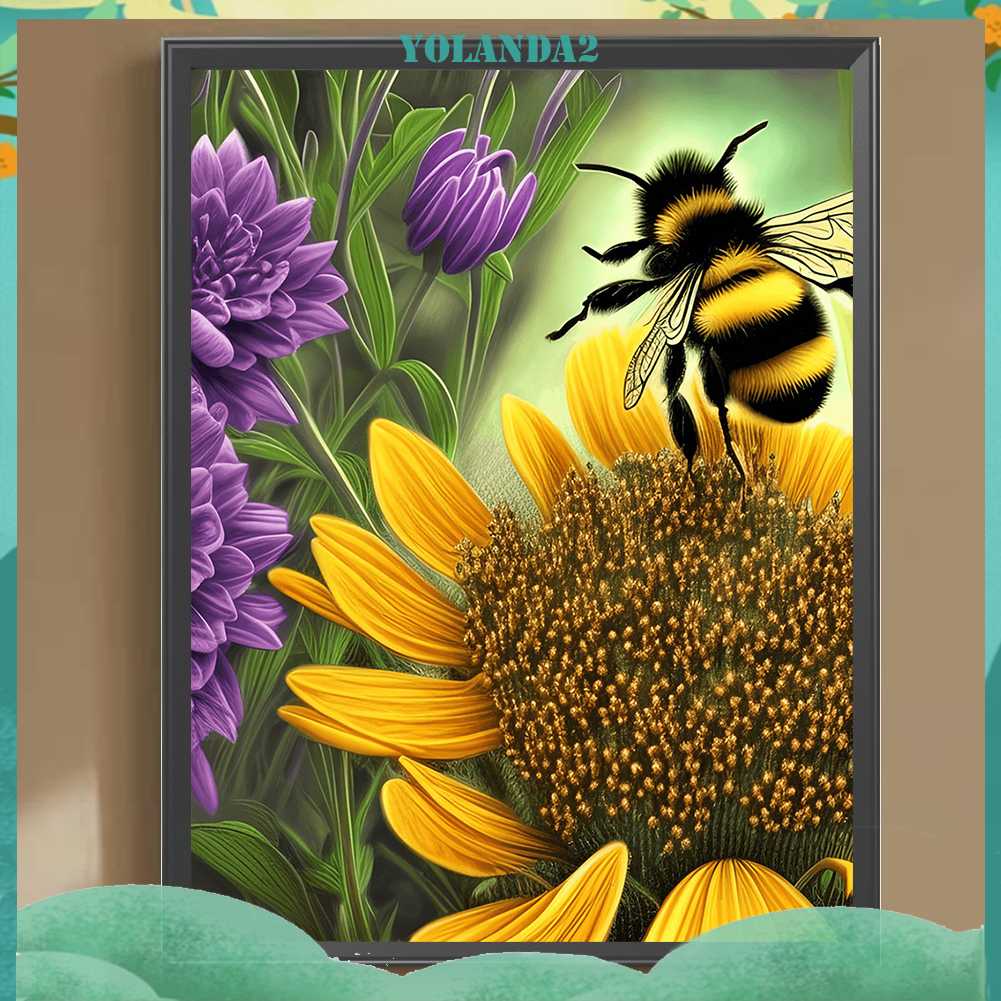 Tranh Đính Đá Kim Cương Toàn Bộ 5D DIY Hình Vẽ Con Ong