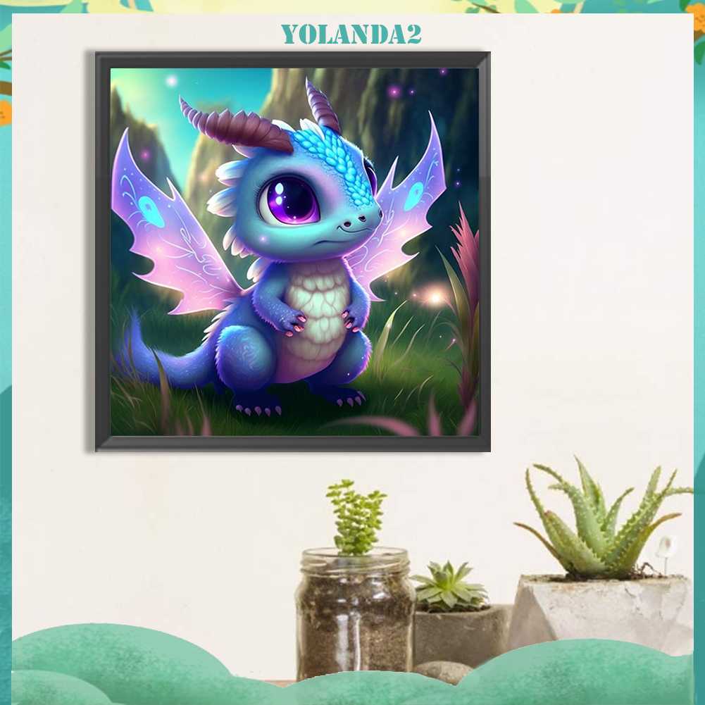 Tranh Đính Đá Kim Cương Toàn Bộ 5D DIY Hình Vẽ Khủng Long