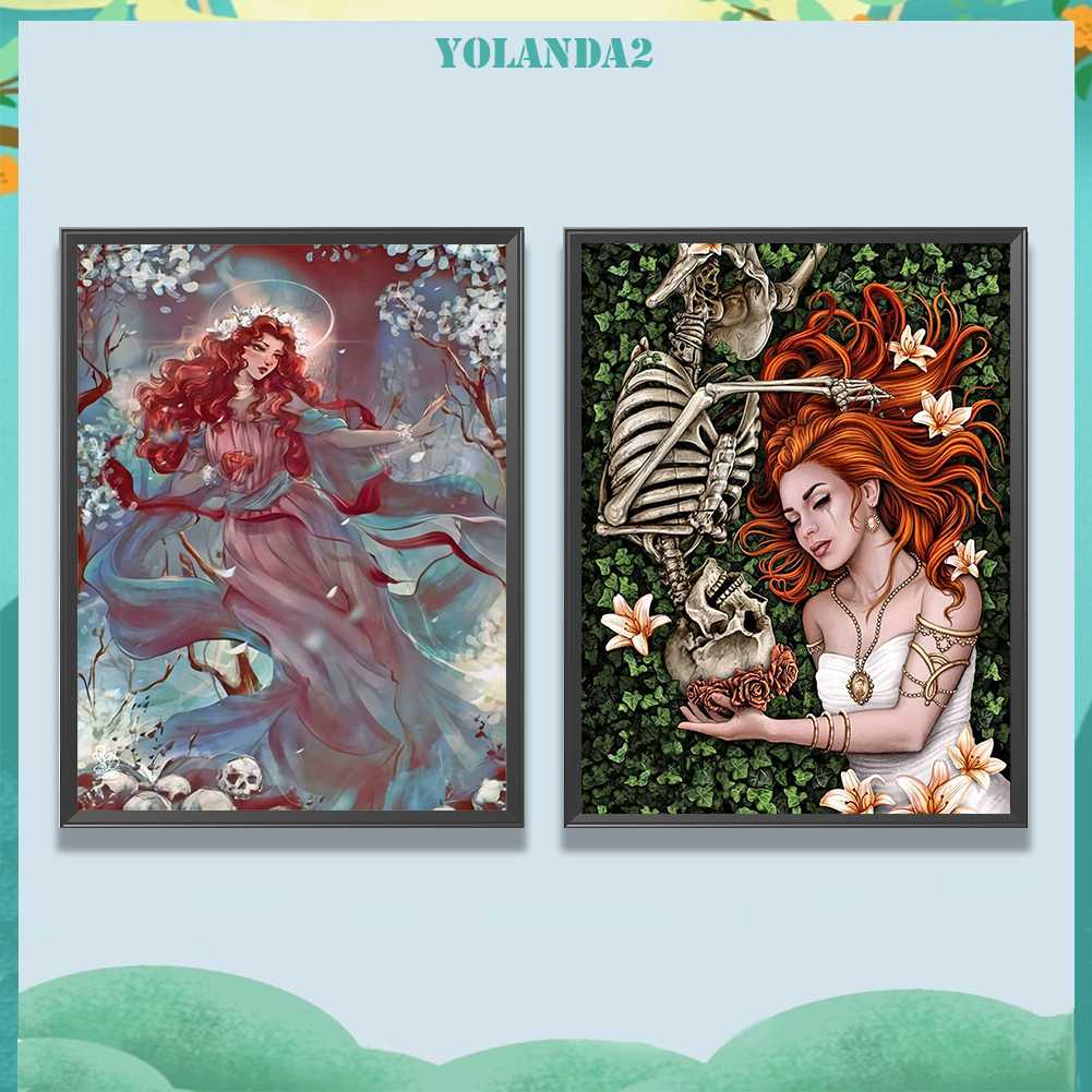 Tranh Đính Đá Kim Cương Toàn Bộ 5D DIY Hình Vẽ Nữ Thần Trang Trí Nhà Cửa