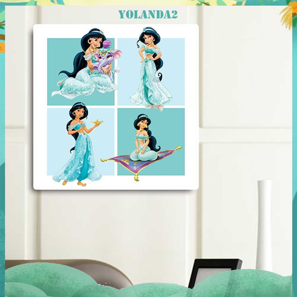 Bộ Tranh Đính Đá 5D Họa Tiết Công Chúa Hoạt Hình Độc Đáo DIY Dùng Trang Trí Nhà Cửa