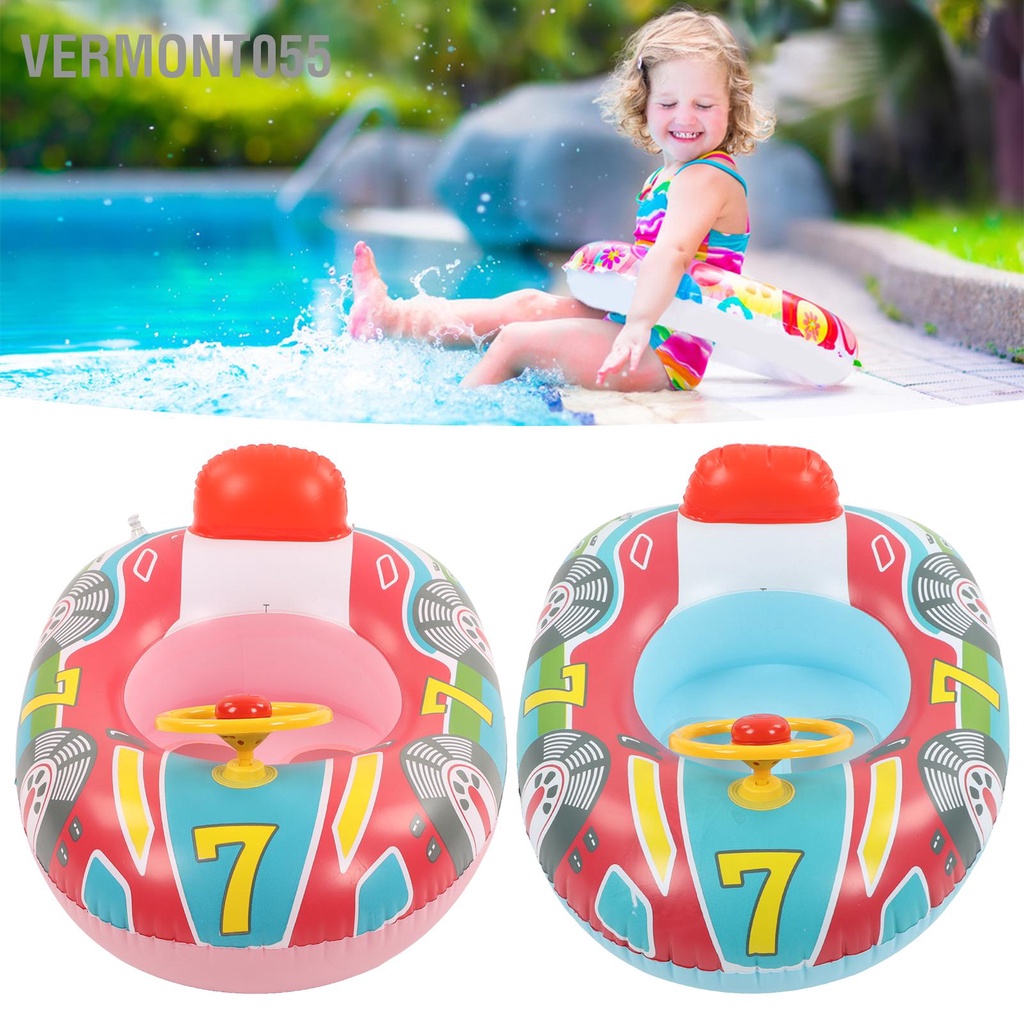 Vermont055 Du Thuyền Bể Bơi Phao Bơm Hơi Bọc Vô Lăng Nhựa PVC Chống Rò Rỉ Chân Lỗ Tập Đi Cho Mùa Hè