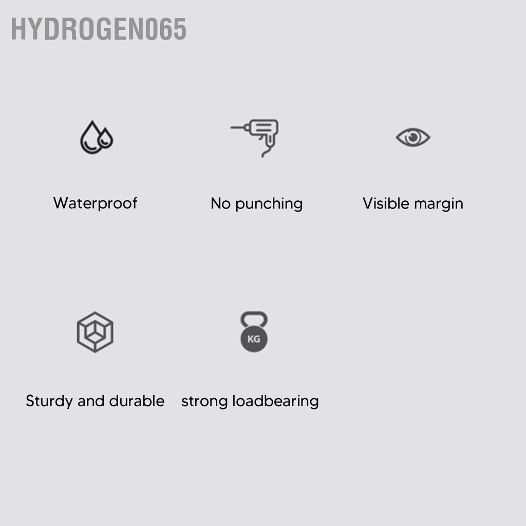 Hydrogen065 Hộp Đựng Giấy Vệ Sinh Jumbo Cuộn Đấm Giá Treo Tường Chống Nước Đơn Khăn Đỡ Cho Phòng Tắm