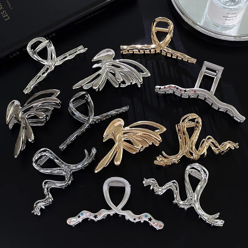 Kẹp Tóc Y2K Hình Ngôi Sao Đính Đá Zircon Thời Trang Hàn Quốc