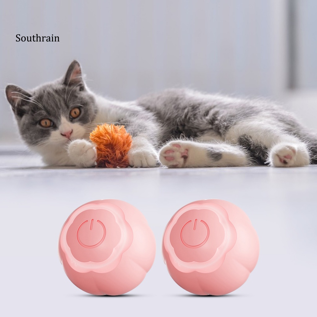 Đồ Chơi Bóng Lăn Điện Tử Thông Minh Chống Cắn 2 Chế Độ Có Thể Sạc Lại Hỗ Trợ Giảm Căng Thẳng Cho Mèo Cưng