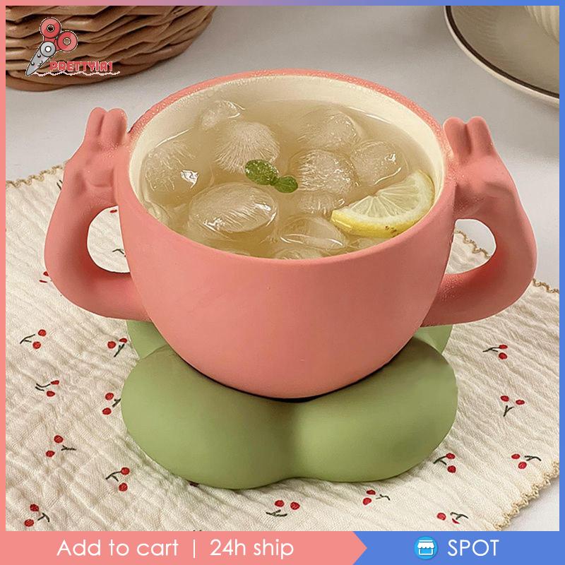 1 Cốc Sứ Uống Nước / Trà Sữa / Cà Phê Thiết Kế Độc Đáo Tiện Dụng Cho Gia Đình