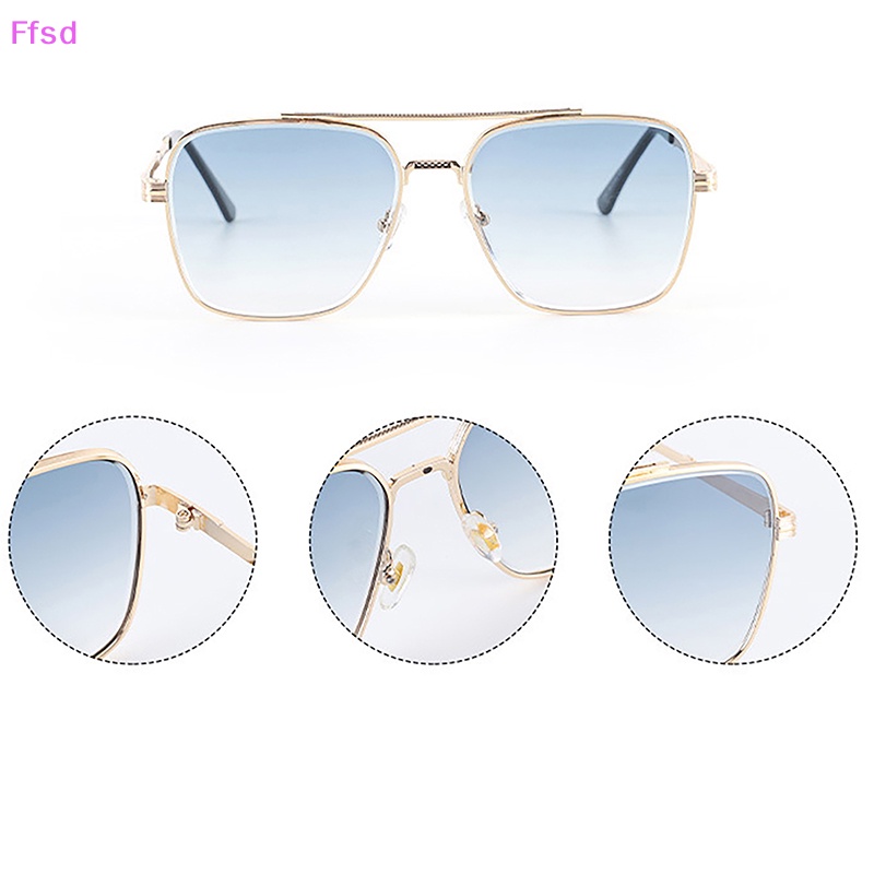 Kính Mát Phi Công Gọng Vuông Màu Gradient Thời Trang Cho Nam