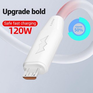 Dây Cáp Sạc Nhanh 120W 6A Cổng Cam 1M Cho Android Micro USB Type C IOS
