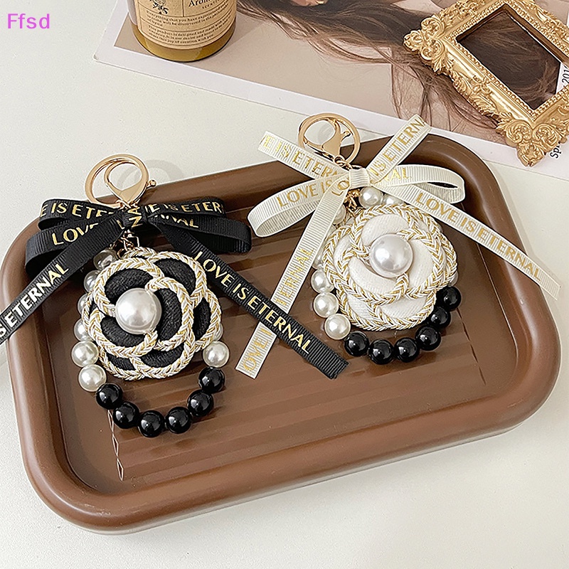 1 Móc Khóa Hình Hoa Trà Đính Ngọc Trai Tinh Tế Thời Trang {Ffsd} * Hàng Bán Chạy