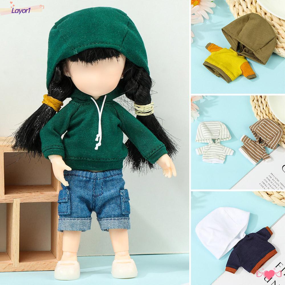 Layor1 Áo Hoodie Handmade Dành Cho Búp Bê Kích Thước 12~16cm