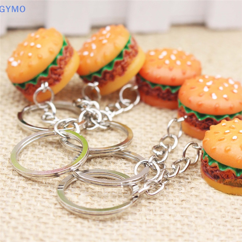 Móc Khóa Hình Bánh Hamburger Dễ Thương Xinh Xắn