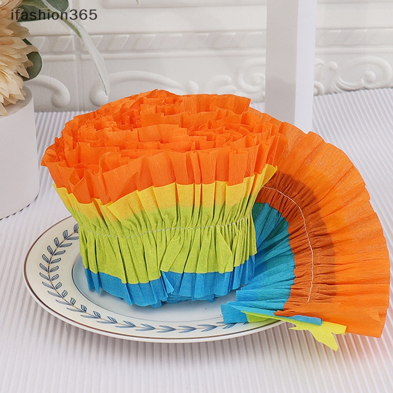 Cuộn Giấy Crepe Đầy Màu Sắc 3M ifashion365 Dùng Trang Trí Tiệc Cưới / Sinh Nhật / Giáng Sinh
