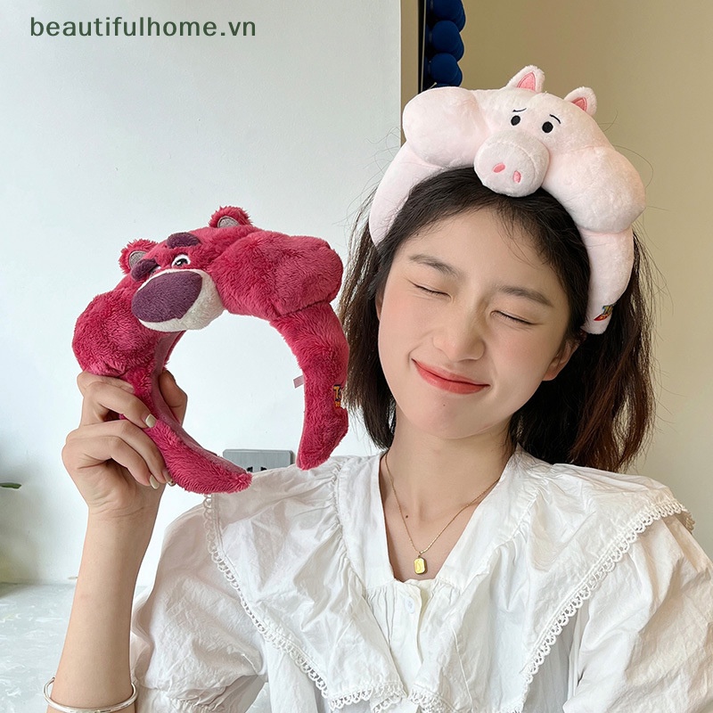 [beautifulhome] Băng Đô Lông Xù Kiểu Hoạt Hình Gấu Đáng Yêu Dành Cho Rửa Mặt / Trang Điểm Tiệc Tùng [beauty]