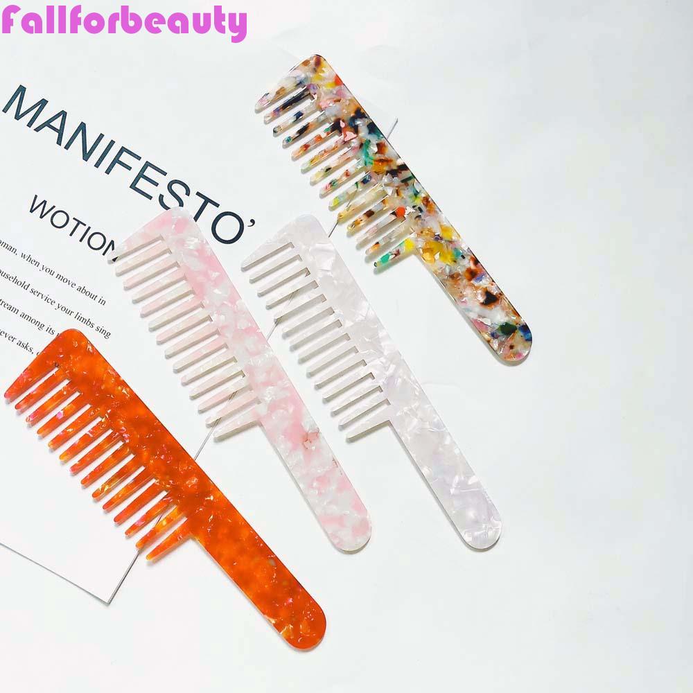 Lược Chải Tóc Acetate Cỡ Lớn In Họa Tiết Da Báo Kiểu Hàn Quốc Cho Nữ