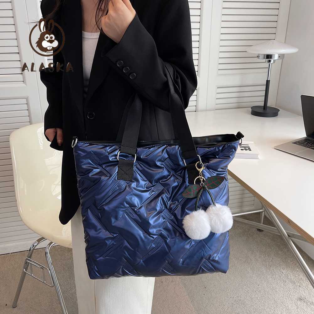 Túi Xách Đeo Chéo Cỡ Lớn Bằng Cotton Đệm Bông Thời Trang Cho Nữ