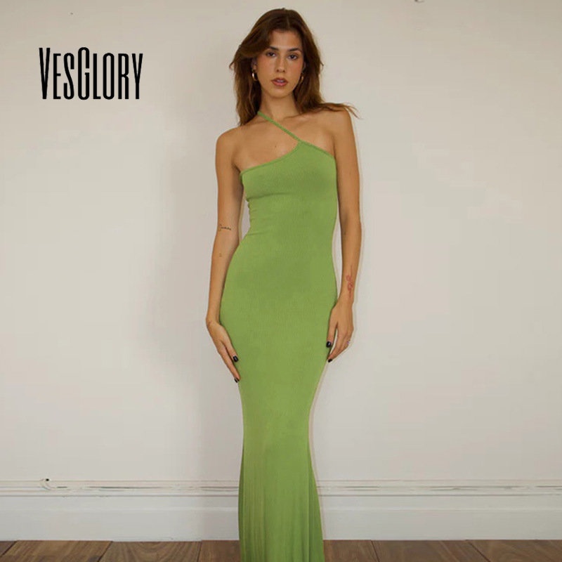 Đầm Maxi Hai Dây Màu Trơn Dáng Ôm Gợi Cảm Thời Trang 2023 Dành Cho Bạn Nữ