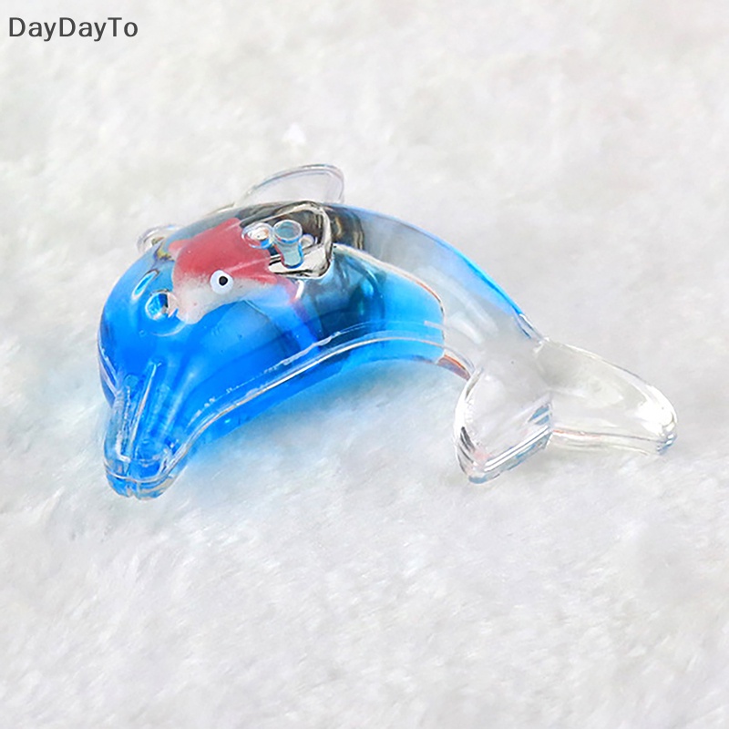 Daydo Móc Khóa Acrylic Dầu Cá Heo Floag Rò Rỉ Dầu Sáng Tạo