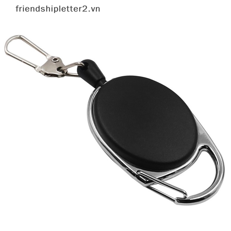 1 Vòng Khóa Dây Kéo ID / Thẻ Tên Màu Đen Có Thể Thu Gọn [Mới] [Mới] [Mới] [Mới] [Mới] Giá Đỡ Thẻ ID