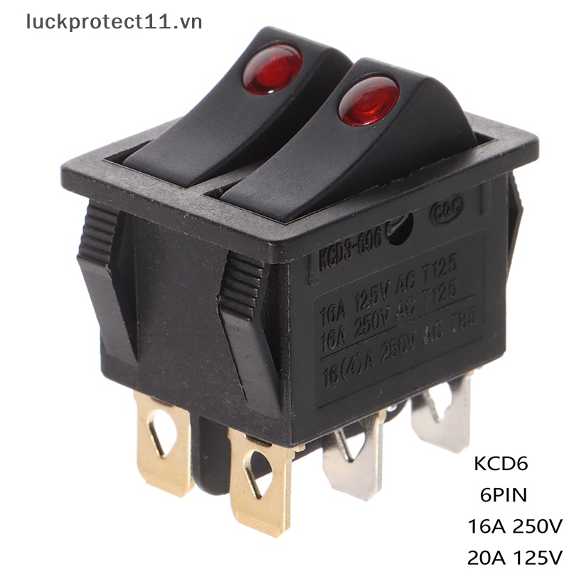 # Dây Cáp 3C &amp; NEW 3C # Công Tắc Bật / Tắt Đèn KCD6 6PIN 16A 220V KCD6 Cho Tàu Thuyền