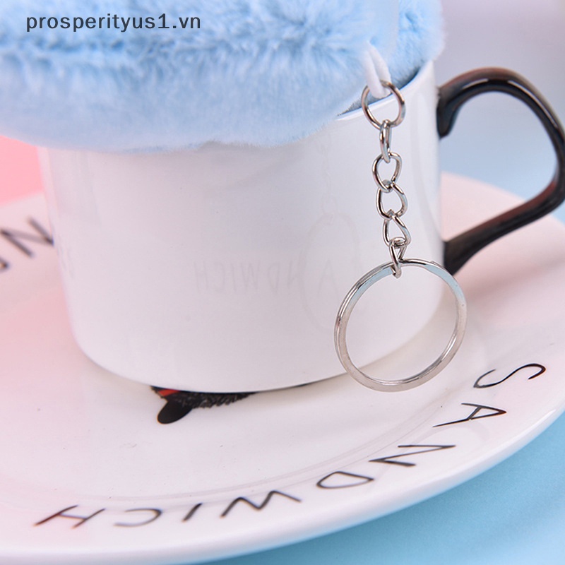 [prosperityus1] Móc Khóa Búp Bê Nhồi Bông Hình Đám Mây Mặt Cười Dễ Thương Sáng Tạo