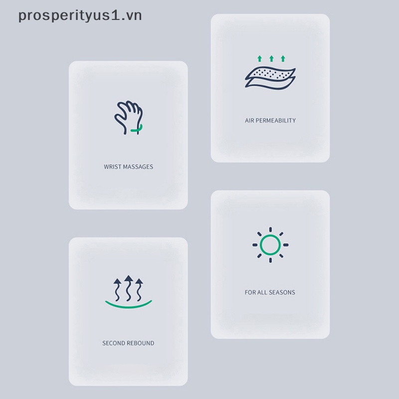 [prosperityus1] Miếng Lót Chuột Và Bàn Phím Bảo Vệ Cổ Tay Kết Cấu Cotton Mát Xa [VN]