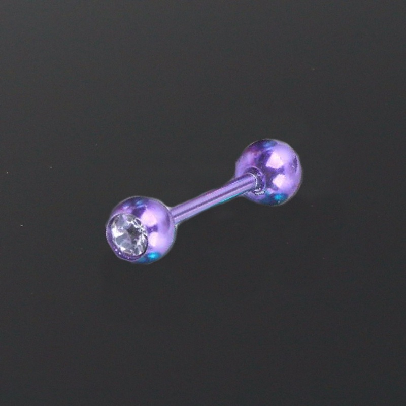 Khuyên Lưỡi Hình Quả Bóng Bằng Thép Không Gỉ Cá Tính