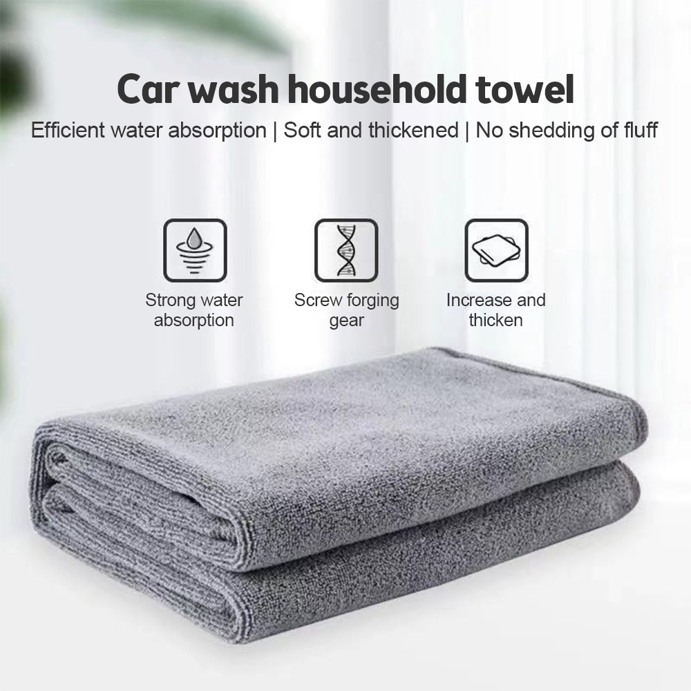 Khăn Lau Xe Hơi Hai Mặt Bằng Vải Nhung Sợi Nhỏ Thấm Nước Không Có Thể Hấp Thụ Nước Và Không Làm Rụng Tóc Dày