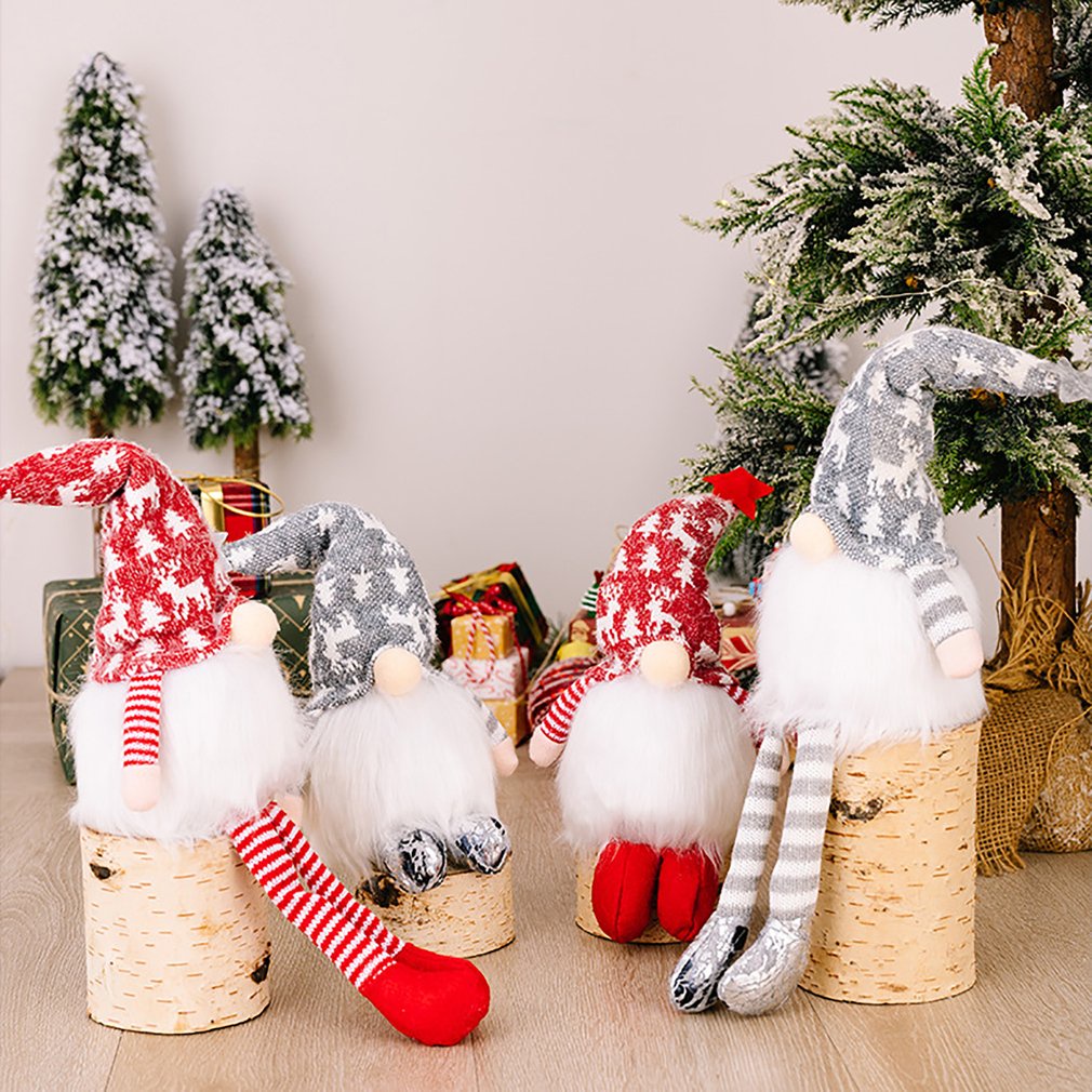 =Christmas=Gnomes Christmas Decorations Lights Elf Glowing Lovely Cute Gnomes Doll