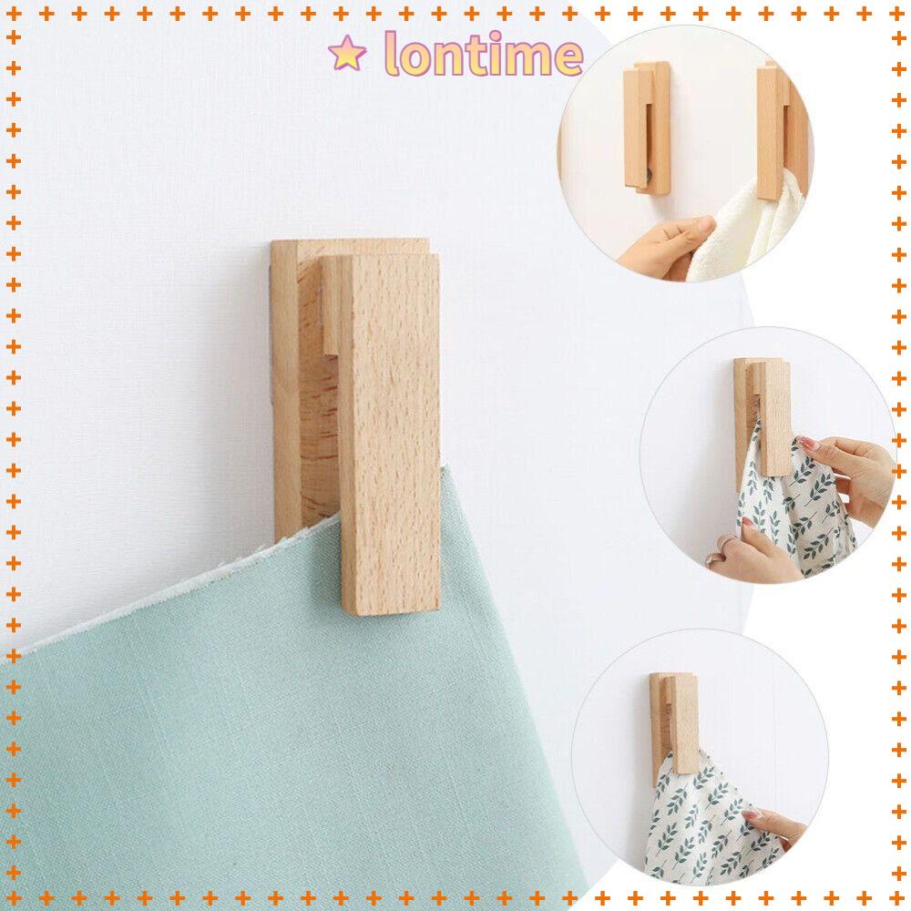 Móc Treo Khăn Bằng Gỗ Không Cần Đục Lỗ Phong Cách Trung Hoa Mới