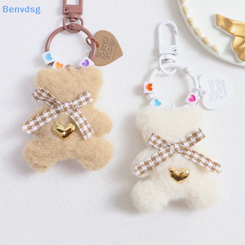 1 Móc Khóa Gấu Nhồi Bông Mềm Mại Đáng Yêu