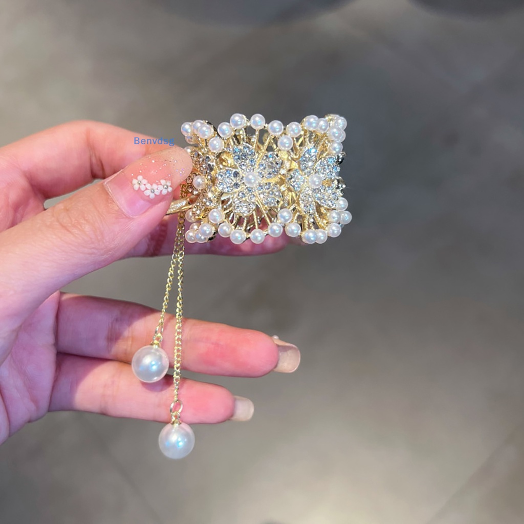 Kẹp Tóc Hoa Đính Ngọc Trai Giả Thời Trang Cho Nữ