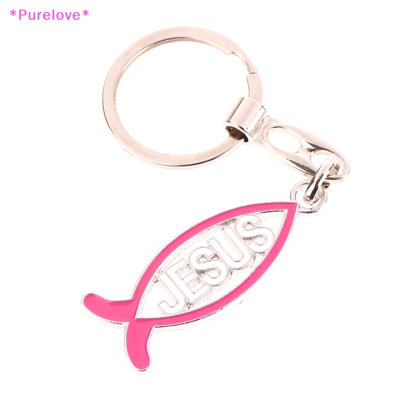 Móc Khóa Hình Chú Cá Và Chúa Jesus Trang Trí Nhà Cửa Mới