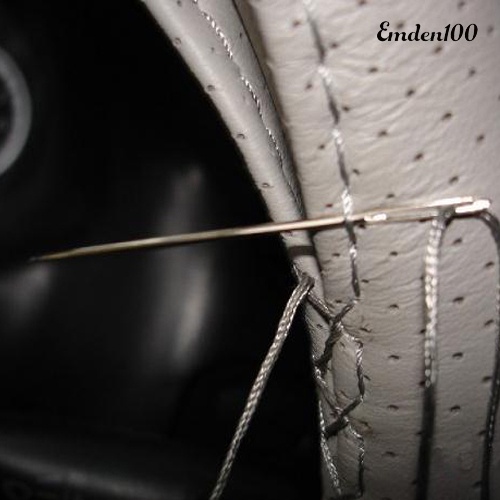 Bộ Vỏ Bọc Vô Lăng Xe Hơi Giả Da Kèm Chỉ Thêu DIY