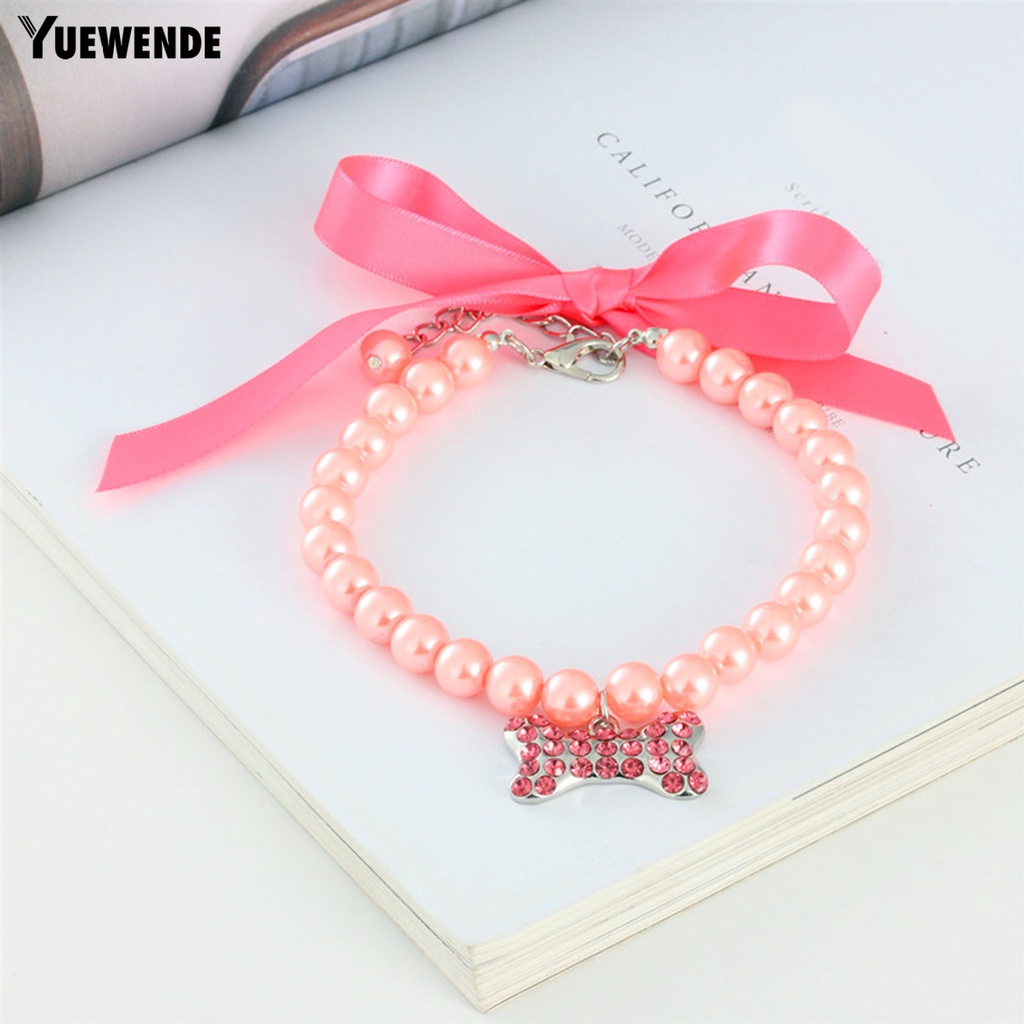 Vòng Cổ Ngọc Trai Giả Bắt Mắt Cho Thú Cưng