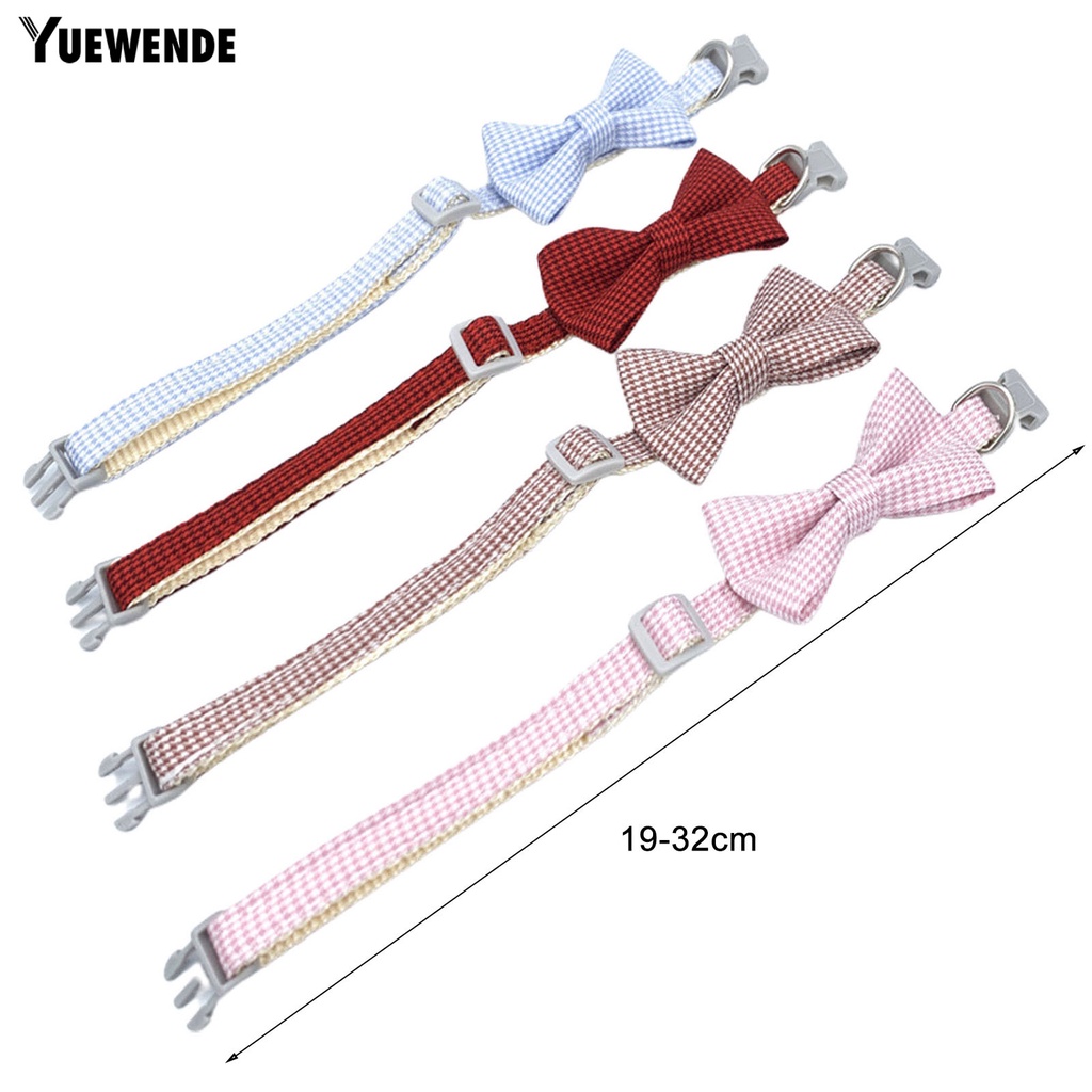 Yq.e Vòng Cổ Trang Sức Cún Cưng Thắt Nơ Xinh Đẹp Có Thể Điều Chỉnh Trang Sức Chụp Ảnh