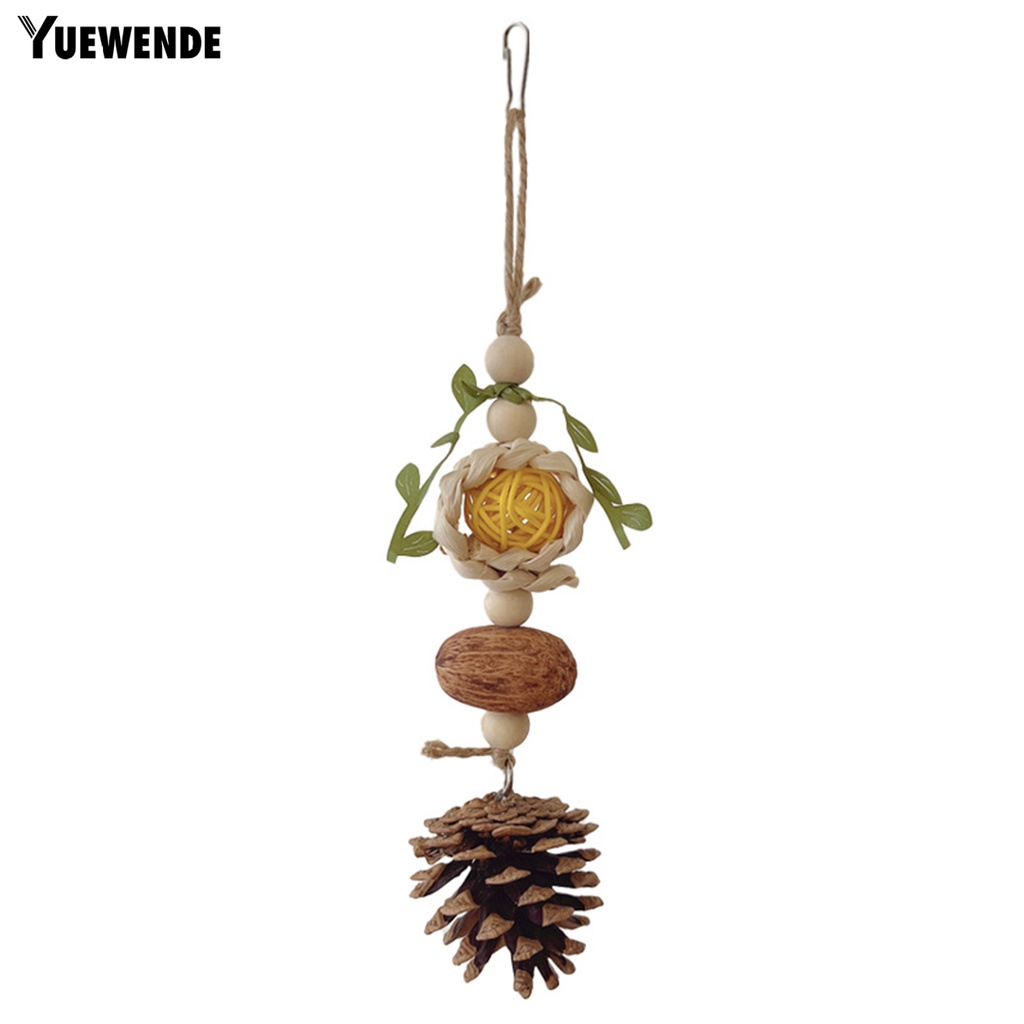 Đồ Chơi Nhai Gặm Hình Nón Có Dây Đeo Chống Cắn Dễ Treo Cho Chim Vẹt