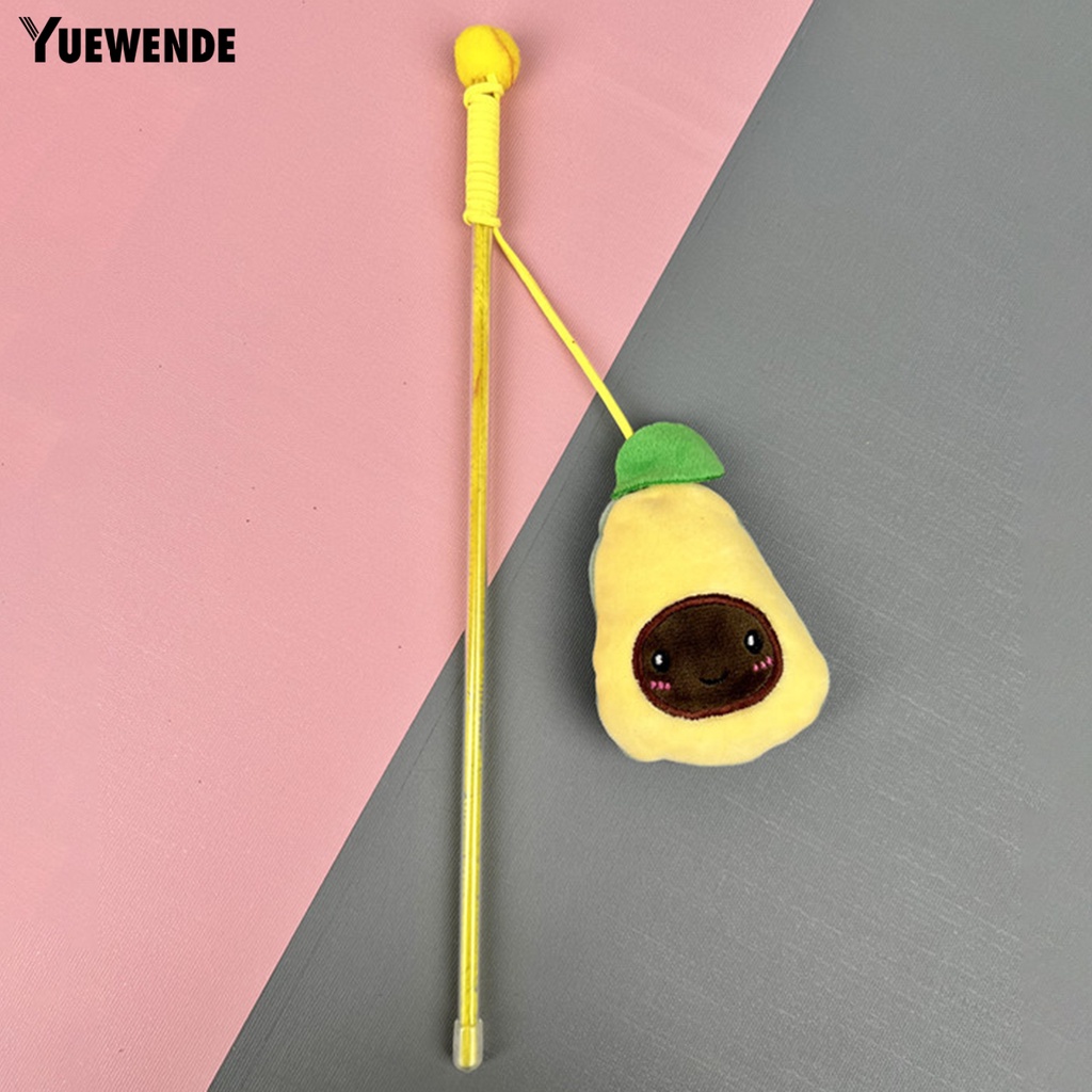 Gậy Đồ Chơi Tương Tác Bằng Nhựa Mềm Đính Trái Cây Giải Tỏa Căng Thẳng Dành Cho Mèo YQ.E