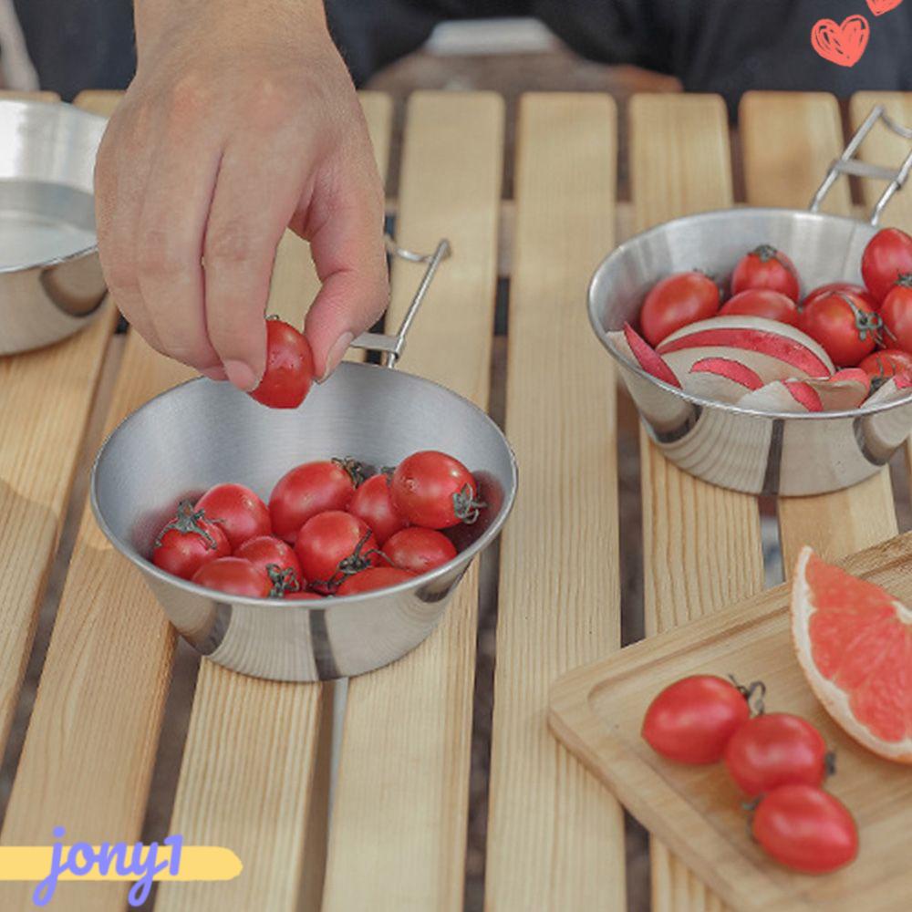 Tô Inox Có Tay Cầm Có Thể Gấp Gọn Tiện Dụng Mang Đi Cắm Trại