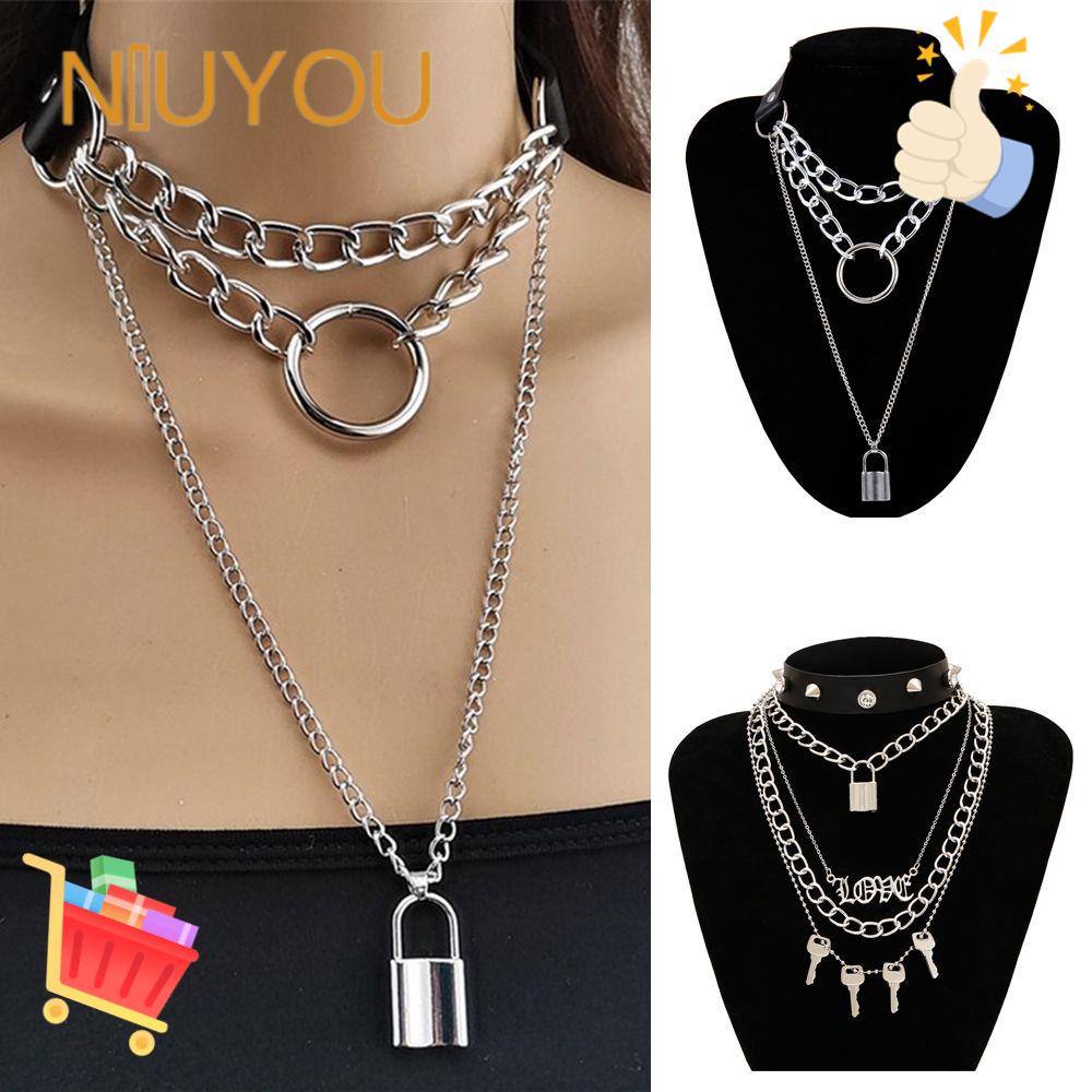 Vòng Cổ Choker Bằng Thép Không Gỉ Đính Đinh Tán Thời Trang Punk